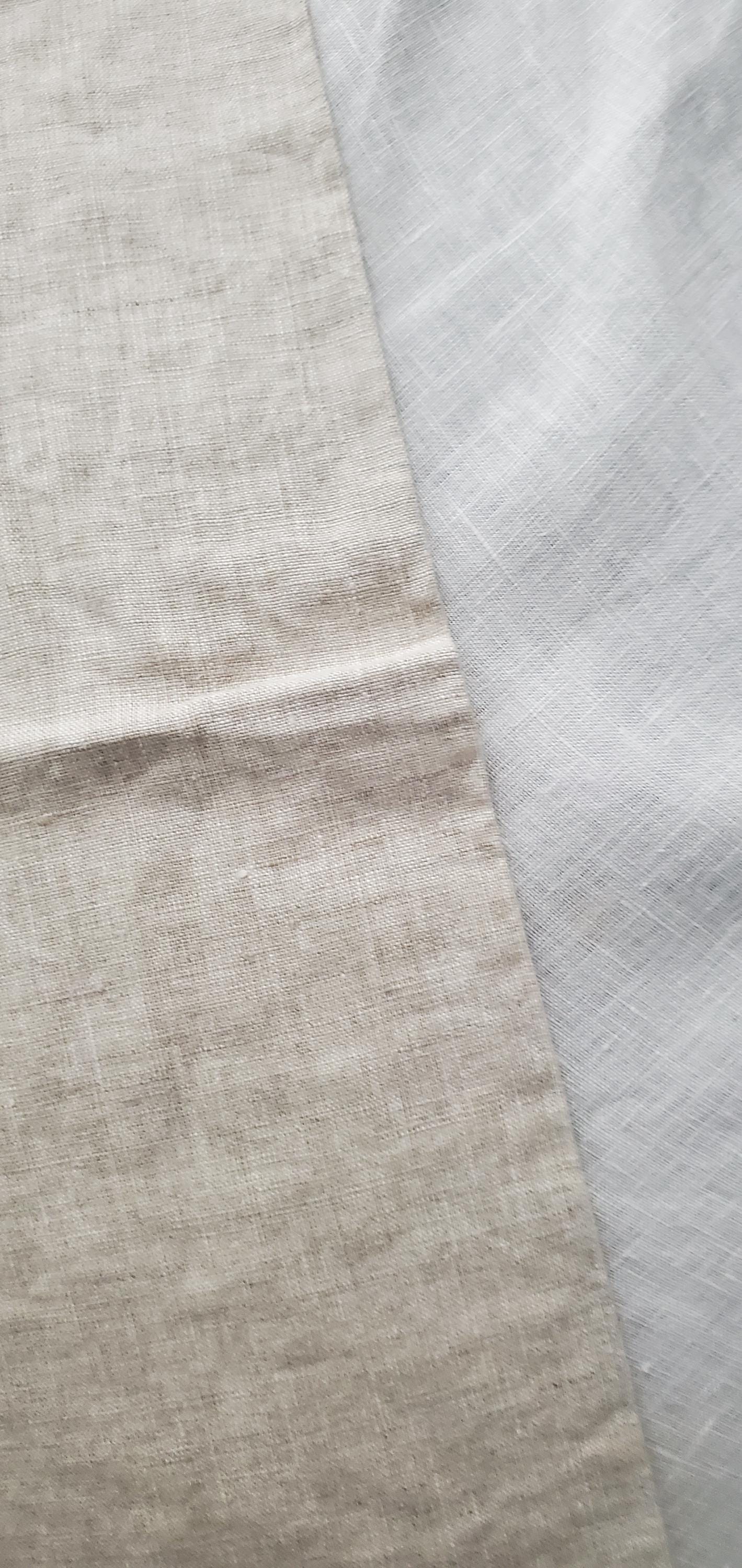 Set 4 Table Napkins 20" Large 100% Linen White