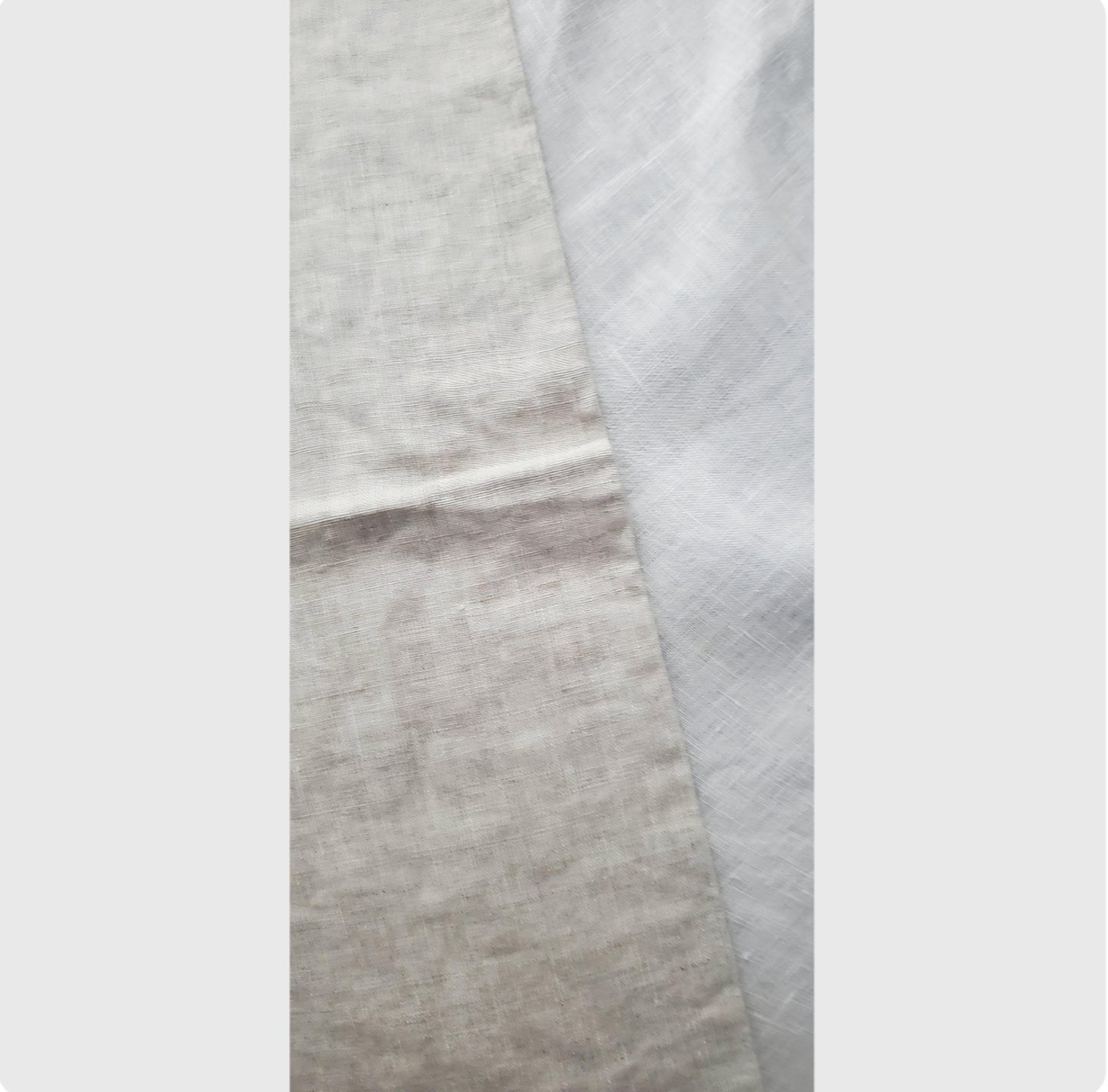 Ruffled Parson Chair Cover Slipcover, 100% Linen Small Natural Beige White