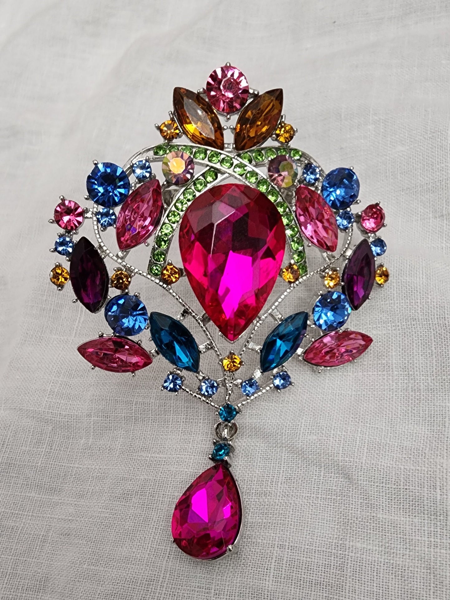 Set 6 Colorful Rhinestone Napkin Rings