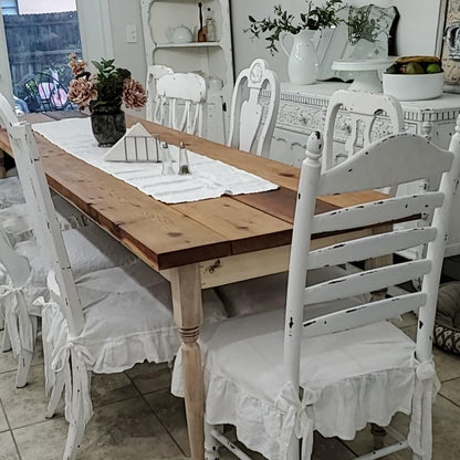 Table Runner White Long 100% Linen