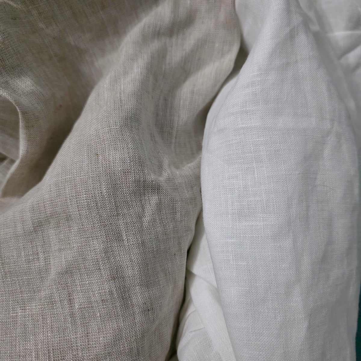 Chair Seat Cover with 4 sided Ruffle in Natural