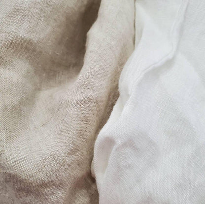 Zippered 4 sided Ruffle Chair Cushion Pad Covers 100% Linen